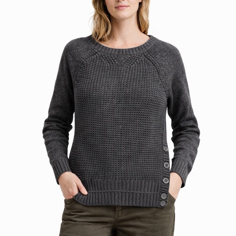 Lauren Ralph Lauren Dark Gray Crew Neck Sweater